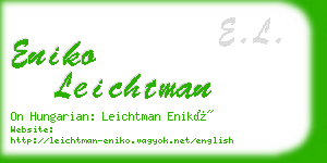 eniko leichtman business card